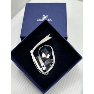 Swarovski Crystal Ornament Simon the Snowman 665030 Mint In Box (Retired, Rare)